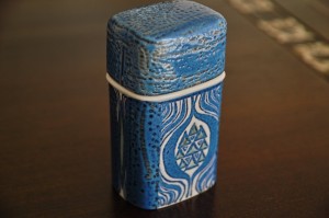 アルミニア窯　Teneraシリーズ　 GRETHE　HELLAND　HANSEN　デザインの シガーバルク（タバコ入れ）