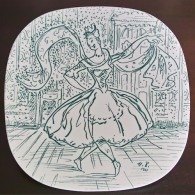 NYMOLLE 1961 イヤープレート　華やかに踊る女性