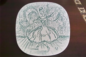 NYMOLLE 1961 イヤープレート　華やかに踊る女性