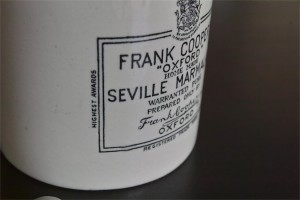 FRANK COOPER'S マーマレード販売用陶器　新しいタイプ　１