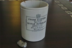 FRANK COOPER'S マーマレード販売用陶器　古いタイプ
