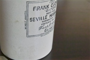FRANK COOPER'S マーマレード販売用陶器　古いタイプ　２