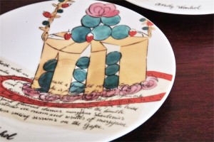 ドイツ　ローゼンタール（Rosenthal）製　アンディ・ワォホール（Andy Warhol）デザイン ケーキ柄のエスプレッソカップ　２ヶセット　１