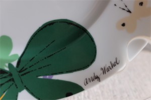 Andy Warhol （アンディ　ワォホール）バタフライ飾りプレート　ドイツ　ローゼンタール　スタジオライン製　飾り用プレート　２７㌢