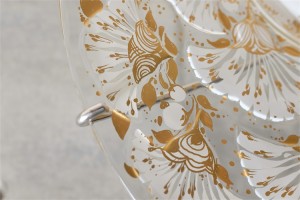 独１９７６年　ROSENTHAL（ローゼンタール社）製　ビョルン・ヴィンブラッドデザインのガラス飾り皿　３０００枚限定　２